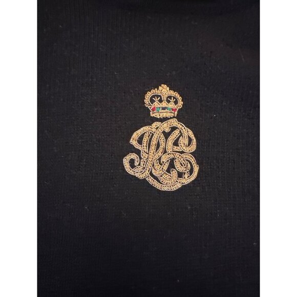 Lauren Ralph Lauren Petite Merino Wool & Angora Rabbit Hair Black Turtleneck Swe - Picture 2 of 6